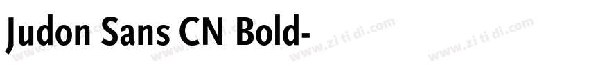 Judon Sans CN Bold字体转换